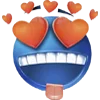 🥰 Эмодзи «Blue faces» для Telegram