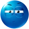 😑 Эмодзи «Blue faces» для Telegram