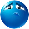 🤥 Эмодзи «Blue faces» для Telegram