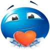❤️ Эмодзи «Blue faces» для Telegram