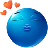 🥰 Эмодзи «Blue faces» для Telegram