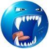😡 Эмодзи «Blue faces» для Telegram