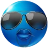 😎 Эмодзи «Blue faces» для Telegram