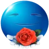🌹 Эмодзи «Blue faces» для Telegram