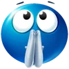 🙏 Эмодзи «Blue faces» для Telegram