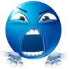 😱 Эмодзи «Blue faces» для Telegram