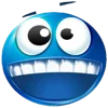 😬 Эмодзи «Blue faces» для Telegram