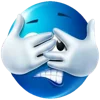 🫣 Эмодзи «Blue faces» для Telegram