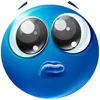 🥺 Эмодзи «Blue faces» для Telegram