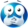 🤭 Эмодзи «Blue faces» для Telegram