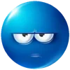 😠 Эмодзи «Blue faces» для Telegram