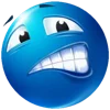 😬 Эмодзи «Blue faces» для Telegram