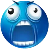 😱 Эмодзи «Blue faces» для Telegram