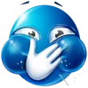 🤭 Эмодзи «Blue faces» для Telegram