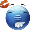 😘 Эмодзи «Blue faces» для Telegram
