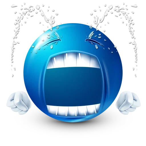 😭 Стикер «Blue Emoji» для Telegram