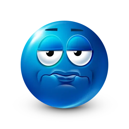 😐 Стикер «Blue Emoji» для Telegram