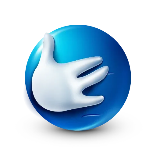 🫢 Стикер «Blue Emoji» для Telegram