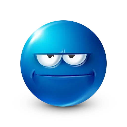 😑 Стикер «Blue Emoji» для Telegram