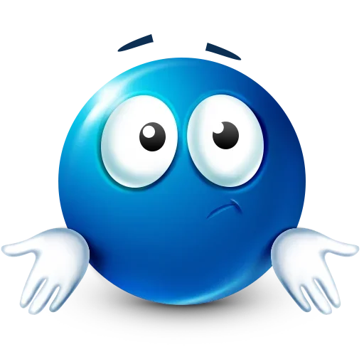 🫢 Стикер «Blue Emoji» для Telegram