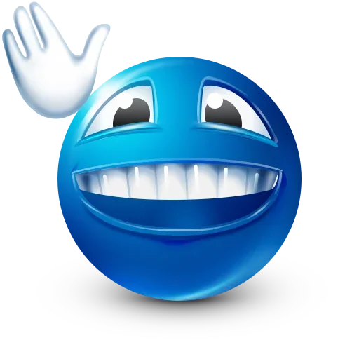 😁 Стикер «Blue Emoji» для Telegram