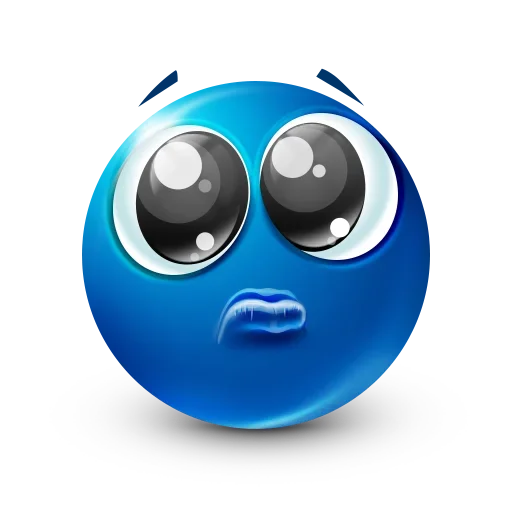 🥺 Стикер «Blue Emoji» для Telegram