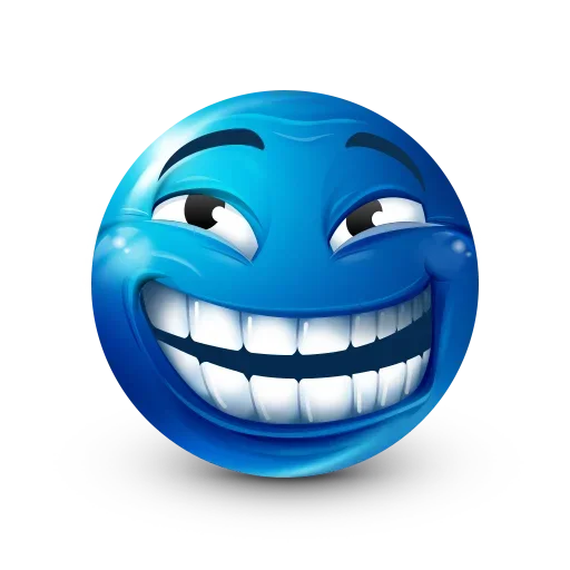 😆 Стикер «Blue Emoji» для Telegram