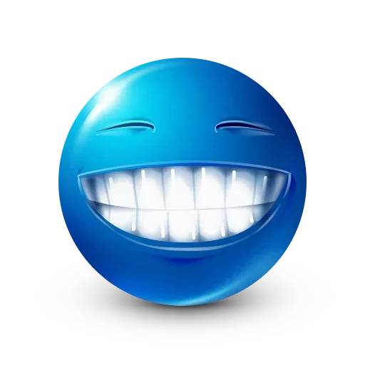 😁 Стикер «Blue Emoji» для Telegram