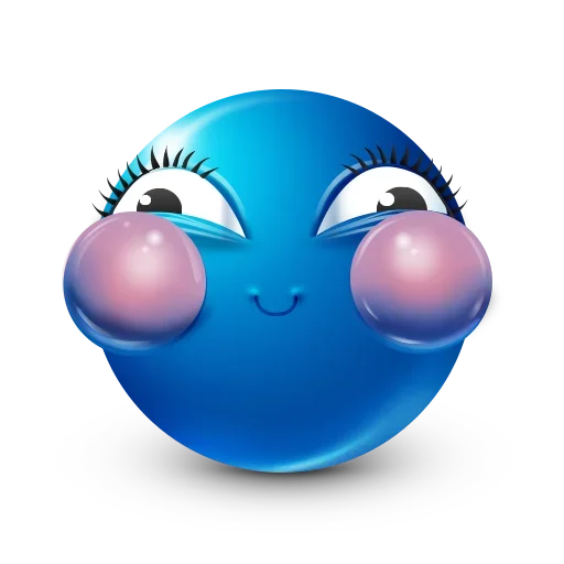 ☺️ Стикер «Blue Emoji» для Telegram