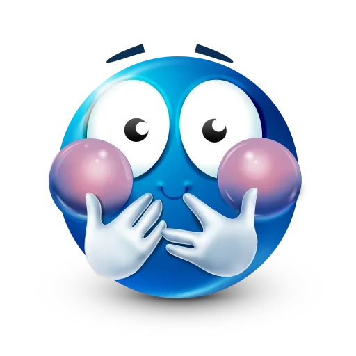 😊 Стикер «Blue Emoji» для Telegram