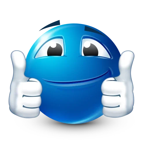 Стикерпак Blue Emoji для Telegram