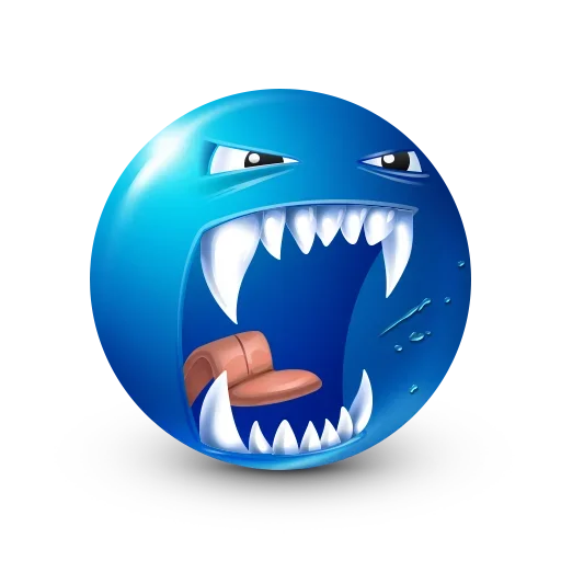😡 Стикер «Blue Emoji» для Telegram
