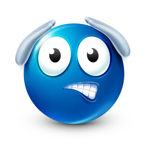 😳 Стикер «Blue Emoji» для Telegram