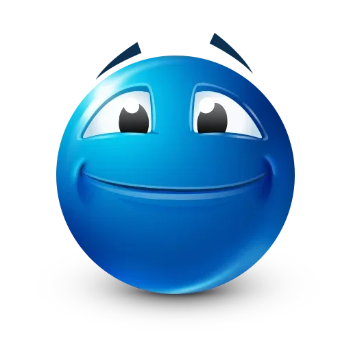 🙂 Стикер «Blue Emoji» для Telegram