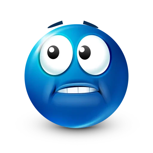 😬 Стикер «Blue Emoji» для Telegram
