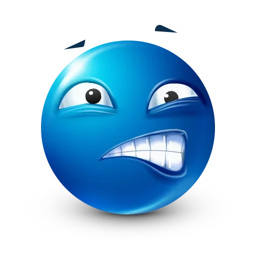 🙁 Стикер «Blue Emoji» для Telegram