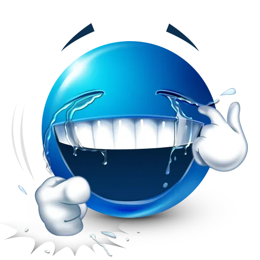 😂 Стикер «Blue Emoji» для Telegram