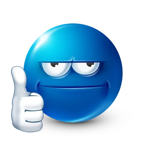 😑 Стикер «Blue Emoji» для Telegram