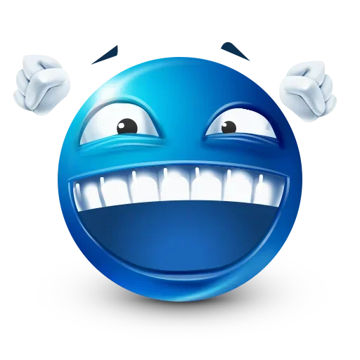 😆 Стикер «Blue Emoji» для Telegram