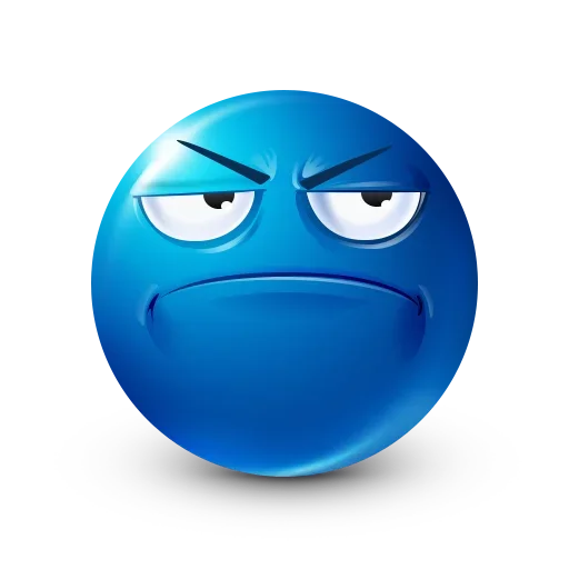 😐 Стикер «Blue Emoji» для Telegram