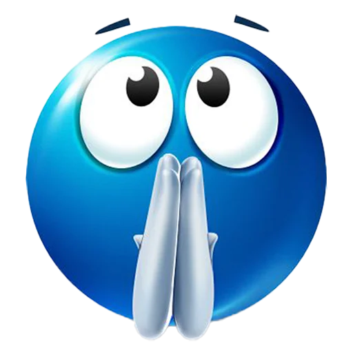 🙏 Стикер «blue emotes» для Telegram