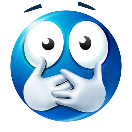 🤭 Стикер «blue emotes» для Telegram