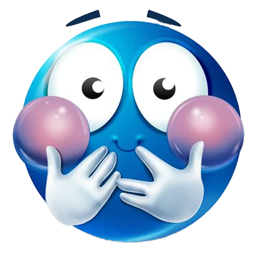 ☺️ Стикер «blue emotes» для Telegram