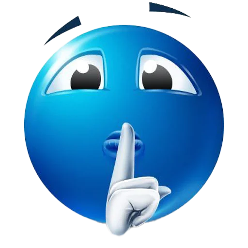 🤫 Стикер «blue emotes» для Telegram