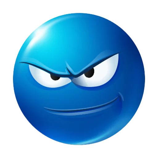 😈 Стикер «blue emotes» для Telegram