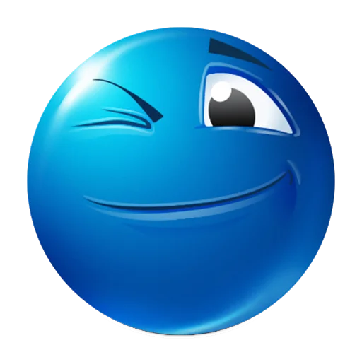 😉 Стикер «blue emotes» для Telegram
