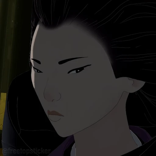🫤 Стикер «Blue Eye Samurai» для Telegram