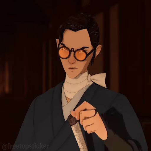 😤 Стикер «Blue Eye Samurai» для Telegram