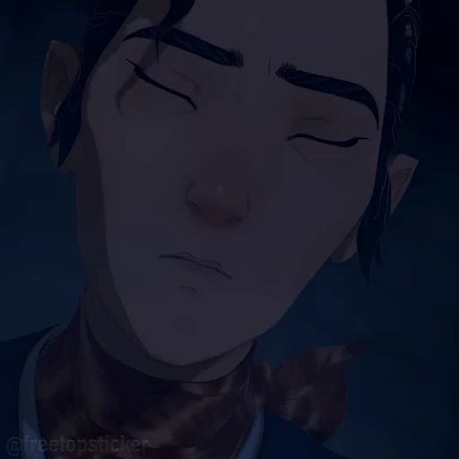 ☹️ Стикер «Blue Eye Samurai» для Telegram