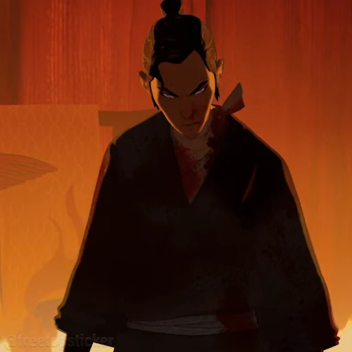 😡 Стикер «Blue Eye Samurai» для Telegram